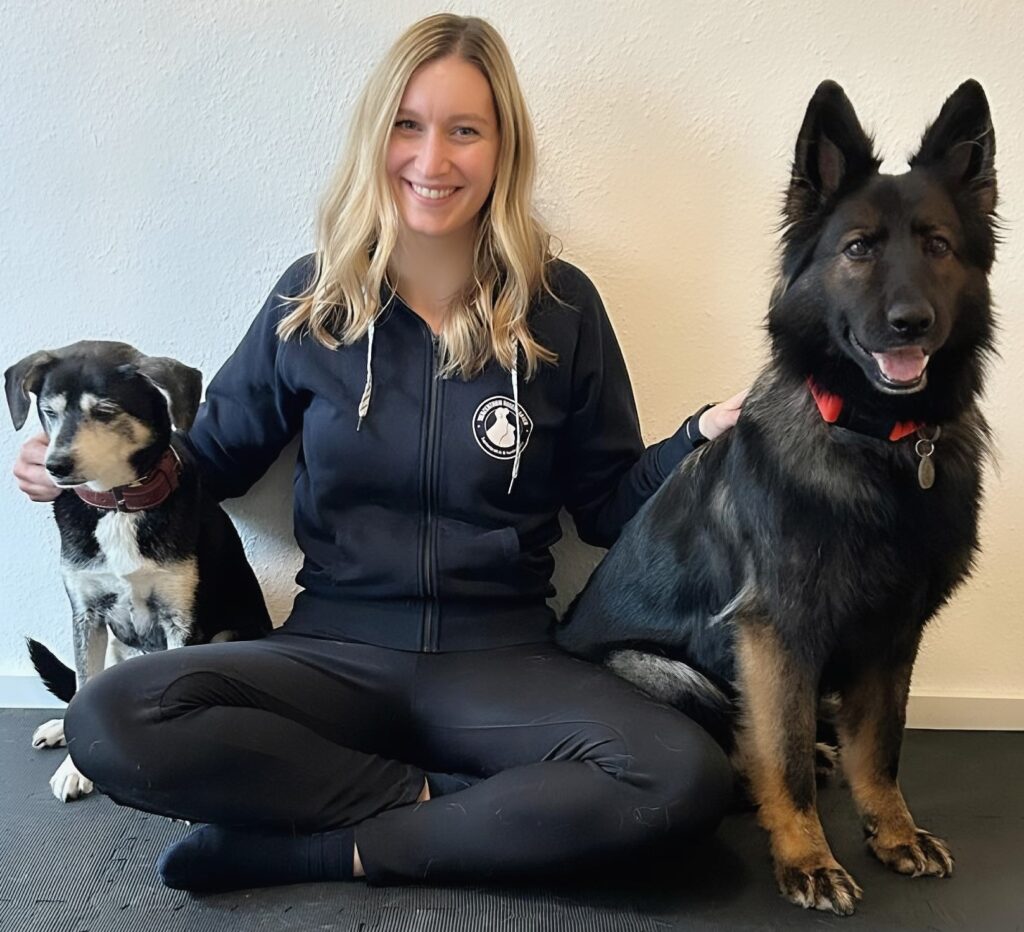 Nina Hoppe mit ihren Hunden